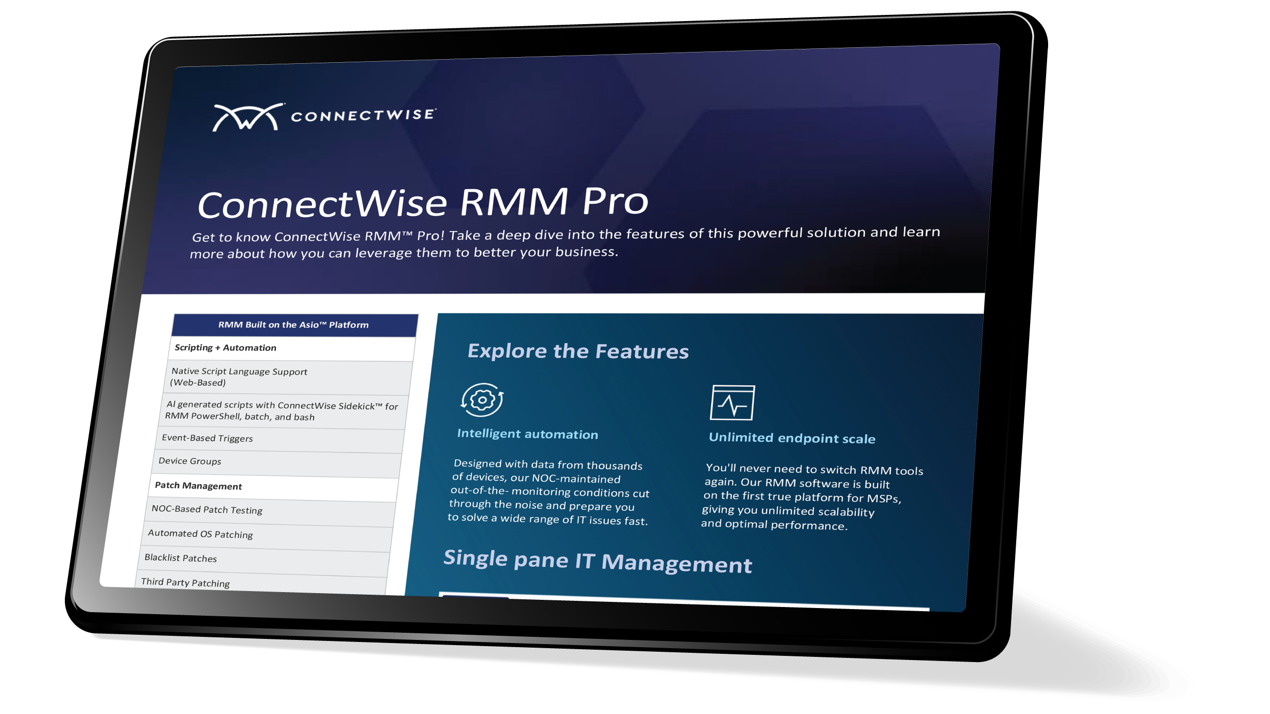 RMM Pro Feature Sheet